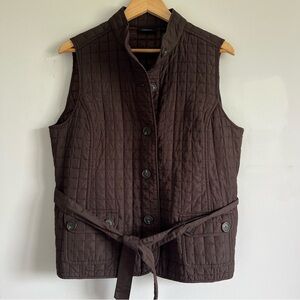 Liz Claiborne Chocolate Quilted Vest